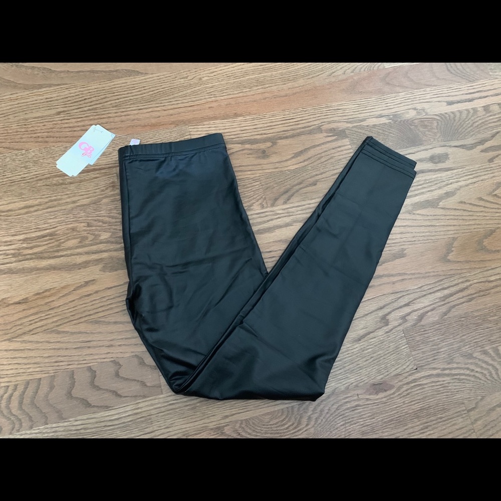 GB girls faux leather leggings